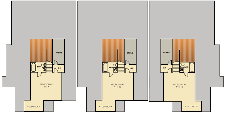 Executive Villa Triplex 2nd floor floorplans
